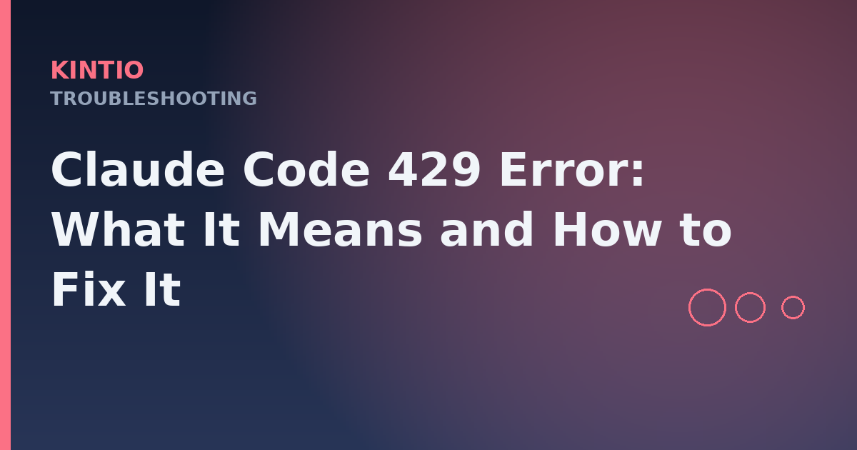 Claude Code 429 Error: What It Means and How to Fix It
