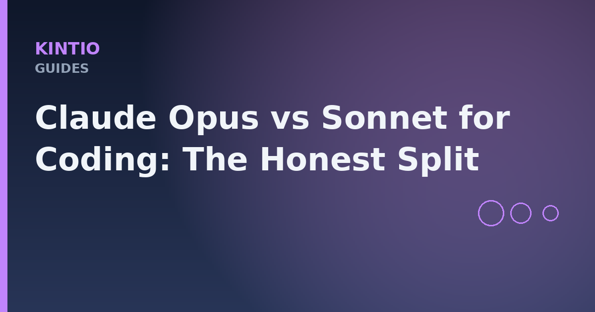 Claude Opus vs Sonnet for Coding: The Honest Split