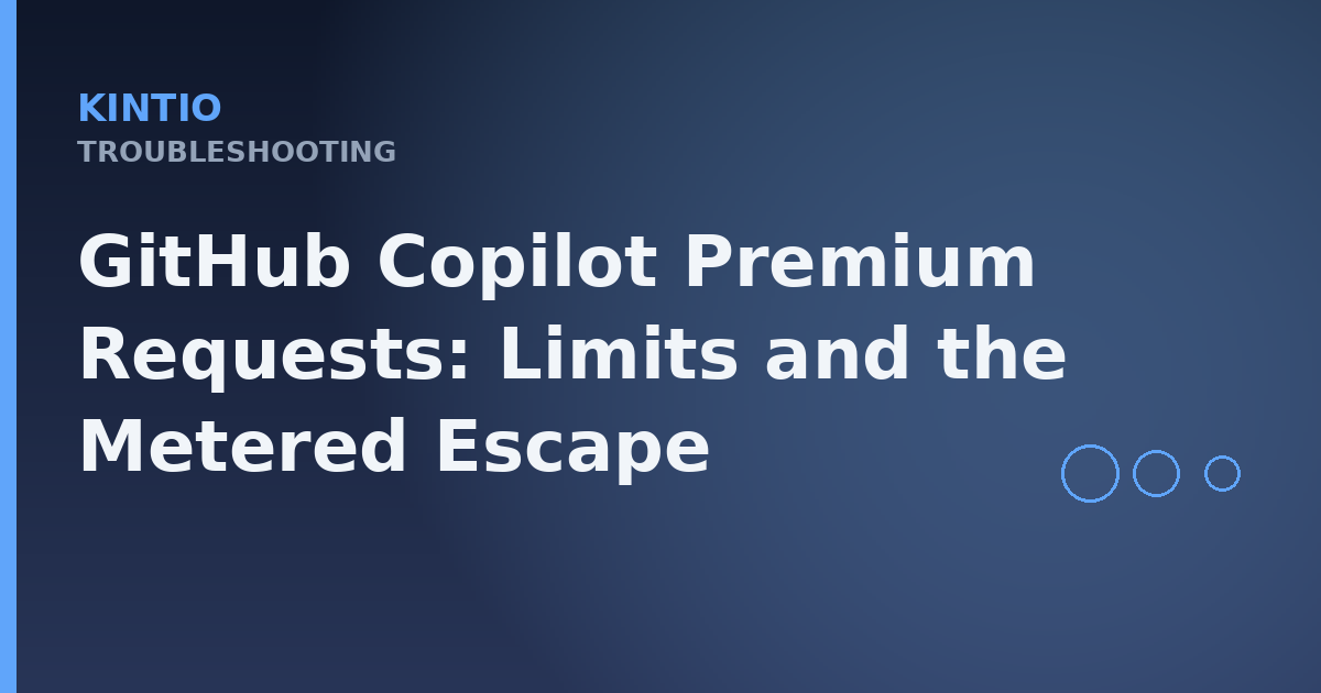GitHub Copilot Premium Requests: Limits and the Metered Escape