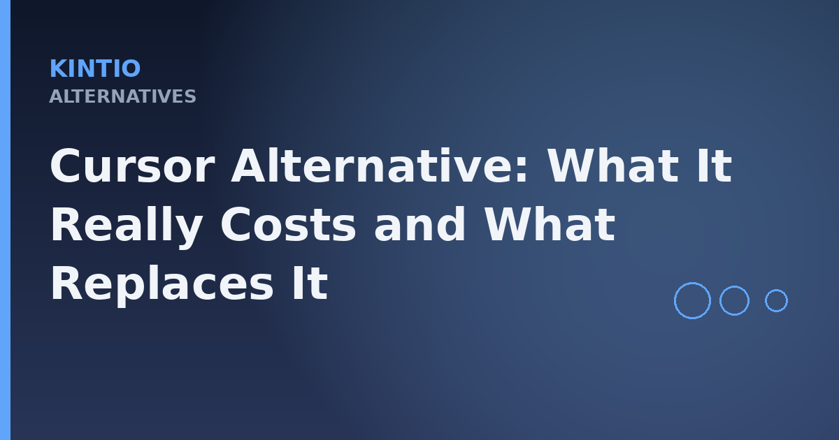 Cursor Alternative: What It Really Costs and What Replaces It