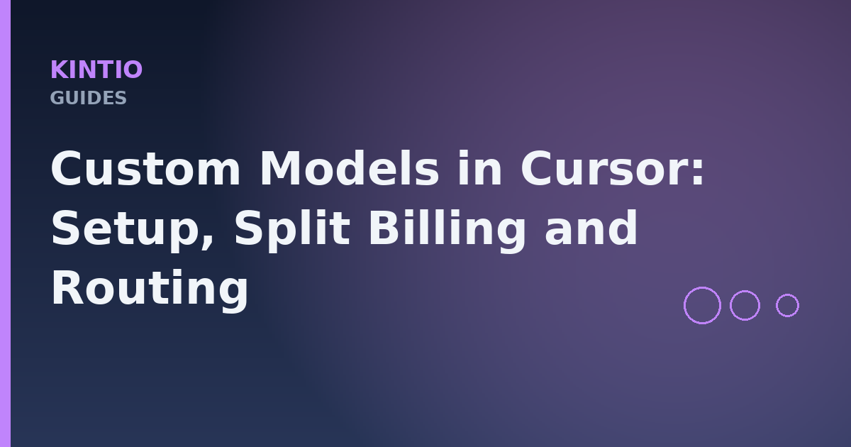 Custom Models in Cursor: Setup, Split Billing and Routing