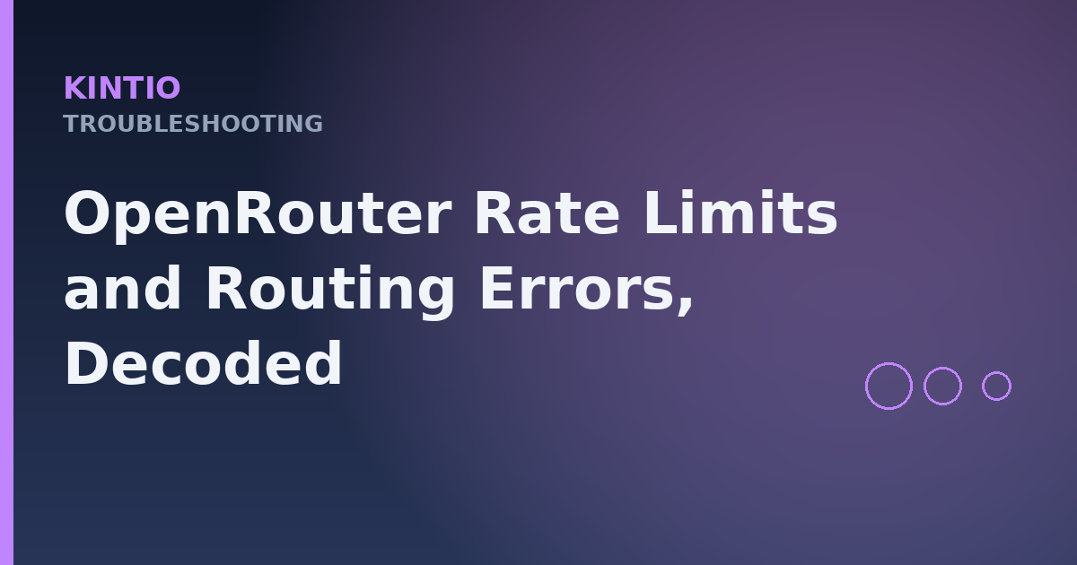 OpenRouter Rate Limits and Routing Errors, Decoded